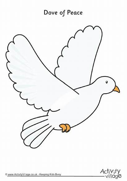 Dove Peace Printable Template Printables Activity Coloring