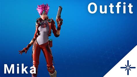 4k Fortnite Mika Outfit Ingame Menu Preview Youtube