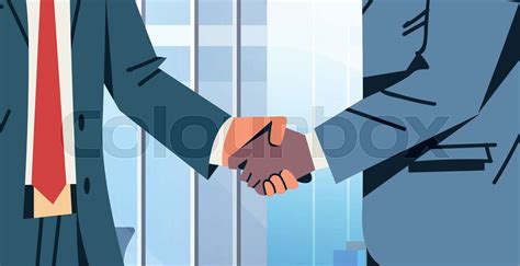 Businessmen Handshake Agreement Deal Concept Mix Race Business Men Partnership Communication