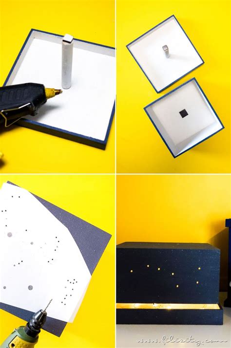 Monatliche sternkarte des nachthimmels und stündlich aktualisierte karte des aktuellen sternenhimmels. Lampe selber bauen aus Spanschachtel - DIY Nachtlicht mit ...