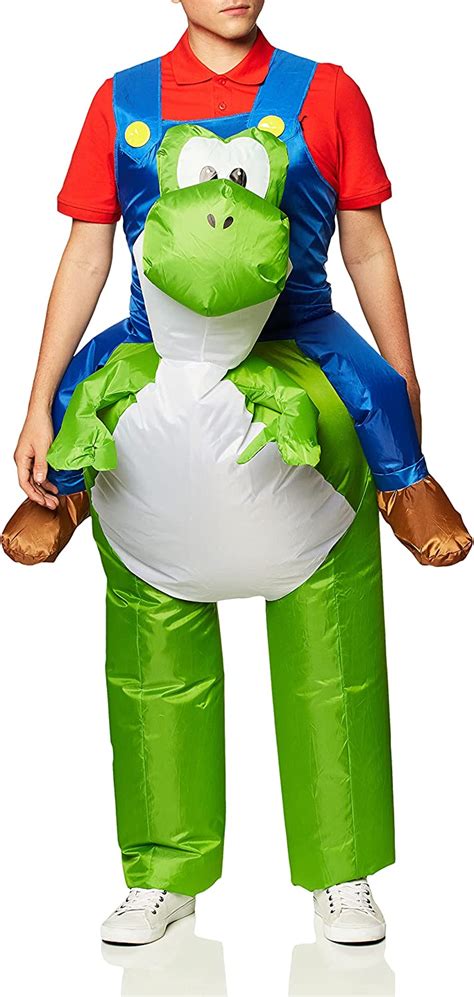 Disguise Mario Riding Yoshi Adult Fancy Dress Costume Standard Uk Toys And Games