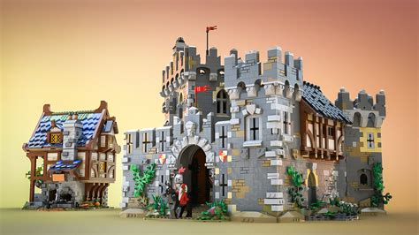 Lego Moc Medieval Castle Pdf Instructions No Parts