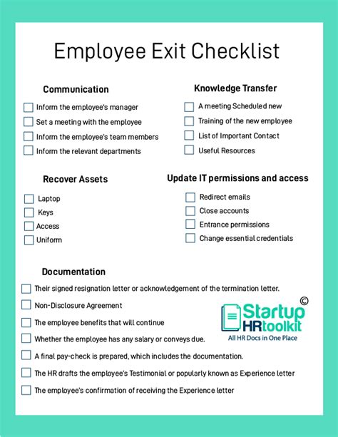 Employee Exit Process Employee Offboarding Checklist 2022