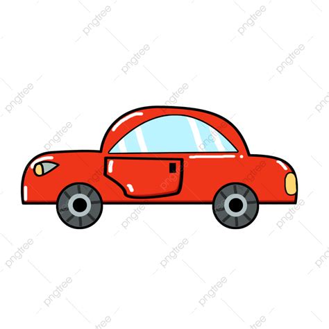 Hand Drawn Banner Clipart Png Images Hand Drawn Cartoon Red Car