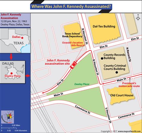 Jfk Assassination Dealey Plaza Map