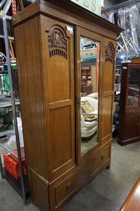 Product title2pc set with 1 double dresser and 1 chest in oak and. ANTIQUE WOODEN ENGLISH WARDROBE DRESSER 3PC SET - Big ...