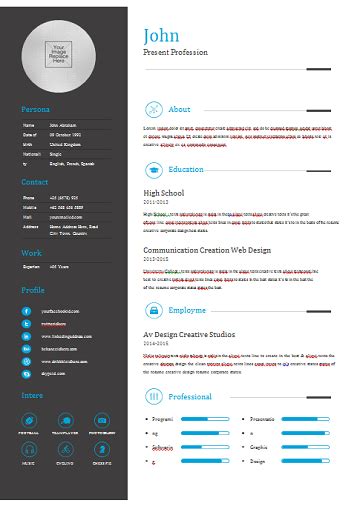Enjoy our curated gallery of over 50 free resume templates for word. Simple Free CV Resume blue Template in Word - CV Resume ...