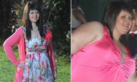 obese mcdonald s worker teresa mayhew from south wales soared to 19 stone after eating big macs