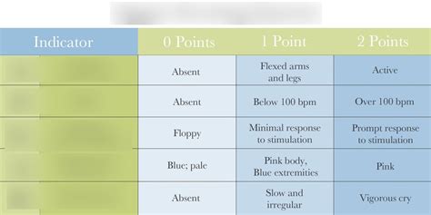 The Apgar Scale Used To Assess The Health Of New Borns Diagram Quizlet