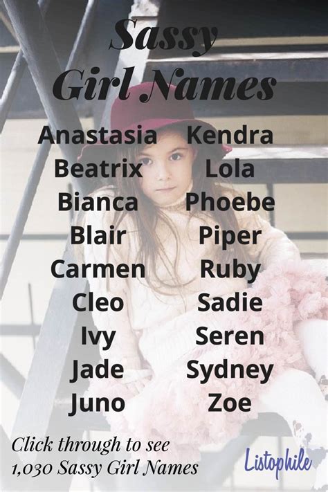 1 030 Sassy Girl Names Artofit