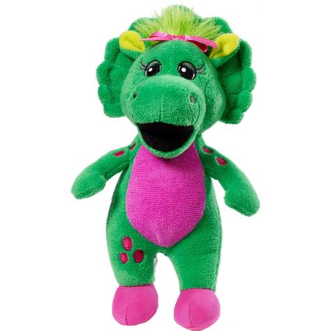 Barney Buddies Baby Bop Green And Pink Plush Dinosaur Figure Walmart
