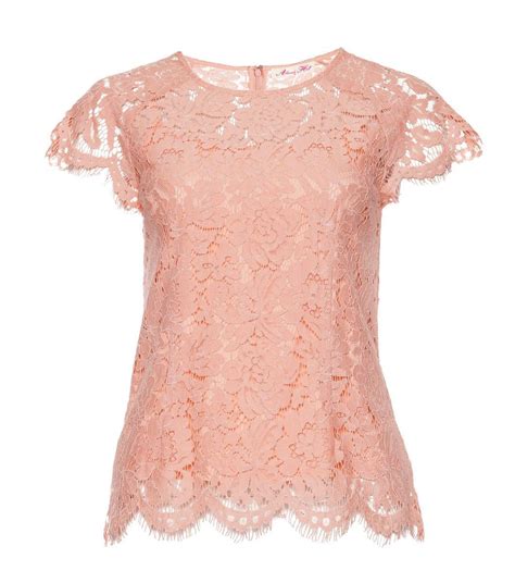 Pretty Pink Lace Top Pink Lace Tops Women Clothing Boutique Tops