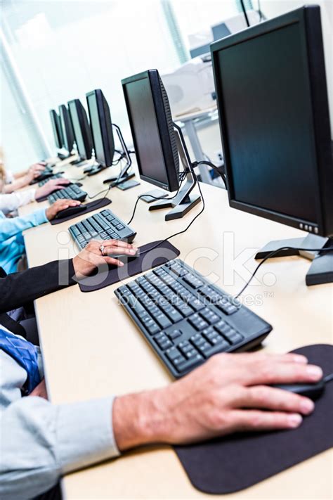 Computer Lab Stock Photo Royalty Free Freeimages