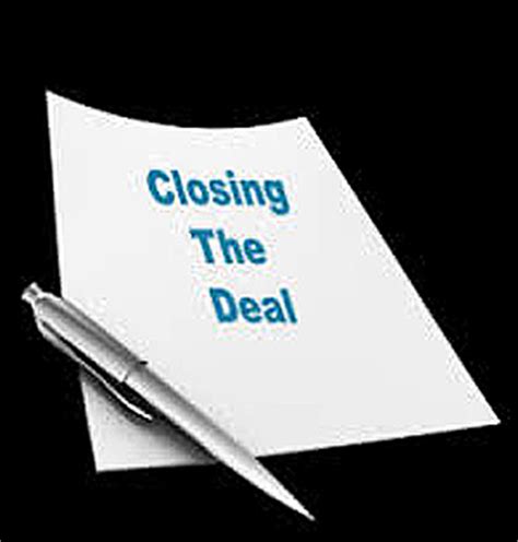 Close on a sale or deal. U.S. regulator asks consumers about home deal closing ...