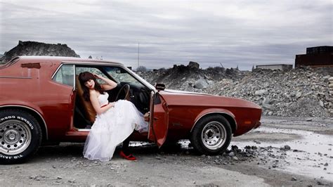 wallpaper 1920x1080 px ford mustang wedding dress women with cars 1920x1080 wallpaperup