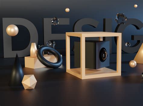 3d Objects Composition By Gwenola Boileau On Dribbble