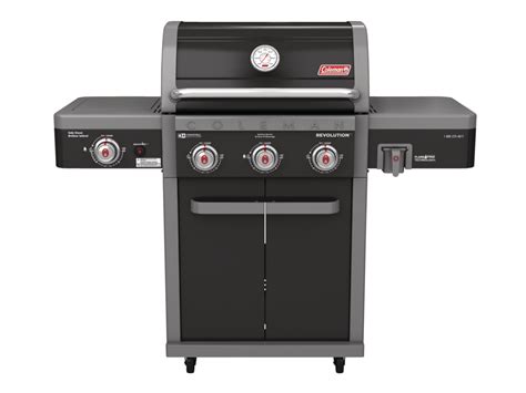 Coleman Revolution 3 Burner Convertible Propane Gas Bbq Grill With Side