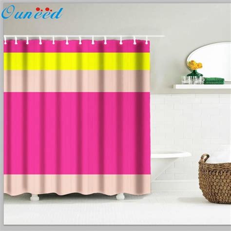 Digital Print Waterproof And Mildewproof Shower Curtain Size 180180 Cm And 12 Hooks Bathroom