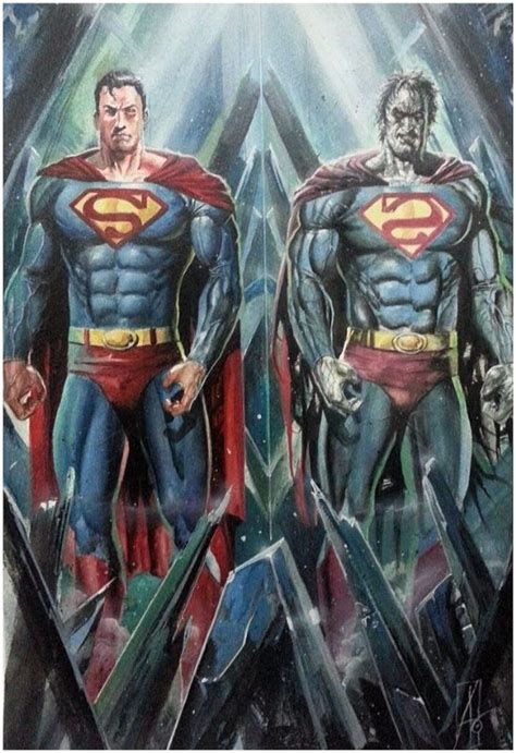 Superman And Bizarro Back To Back Rudy Ao Comic Art Superman News