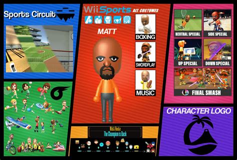 Character Concept Matt From Wii Sports Rsmashbrosultimate