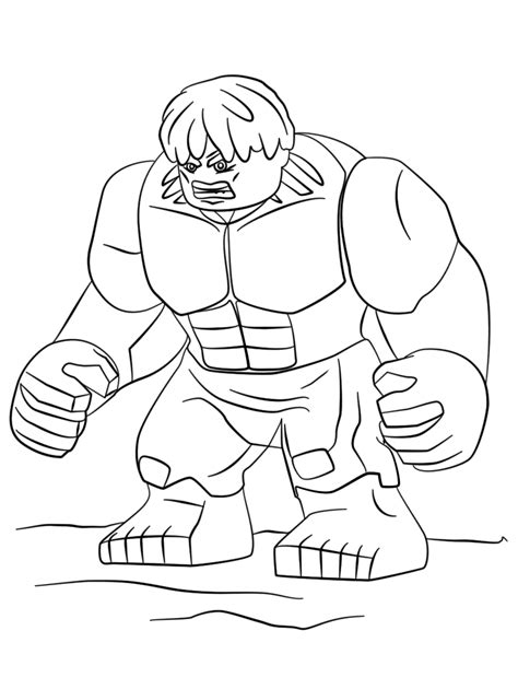 Is your child a fan of superhero flicks? Lego Marvel Hulk Coloring Page - Free Printable Coloring ...