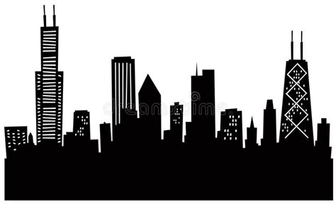 Chicago Skyline Outline Drawing At Explore