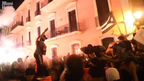 Police Fire Tear Gas At Protestors In Old San Juan YouTube