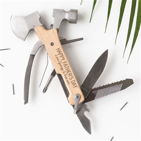 Personalised Hammer Multi Tool Axe Love Unique Personal Multitool