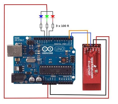 Rgb Led Control Using Bluetooth Module Arduino Project Hub