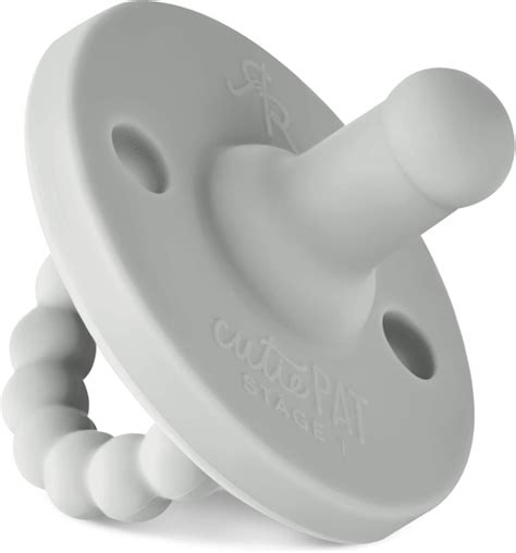 Ryan And Rose Cutie Pat Pacifier Grey Stage 1 Ebay