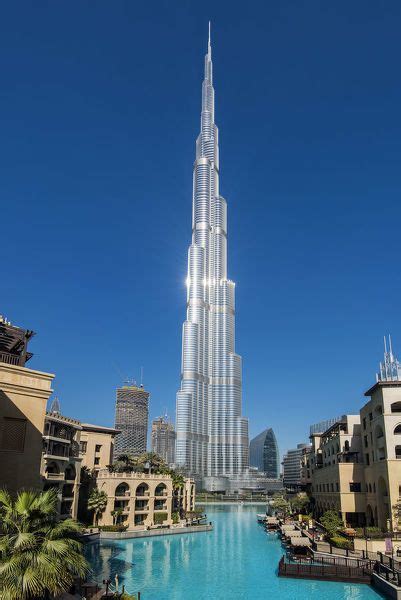 Print Of Low Angle View Of Burj Khalifa Skyscraper Dubai United Arab