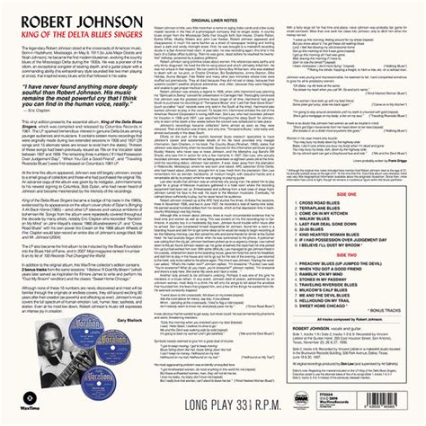 Robert Johnson King Of The Delta Blues Singers Sealed 180g Vinyl
