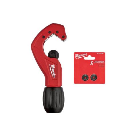 Milwaukee 1 In Constant Swing Copper Tubing Cutter With 2 Pack