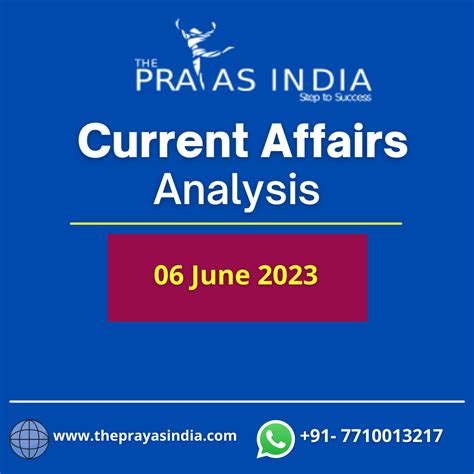 07 June 2023 Upsc Current Affairs The Prayas India