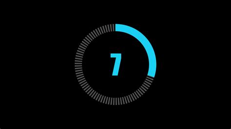 Video Countdown Counter With Rounded Corners For To On A Black