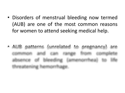 Solution Abnormal Uterine Bleeding Studypool