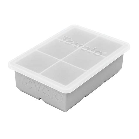 Tovolo King Cube Ice Tray With Lid Oyster Gray Ventures Intl