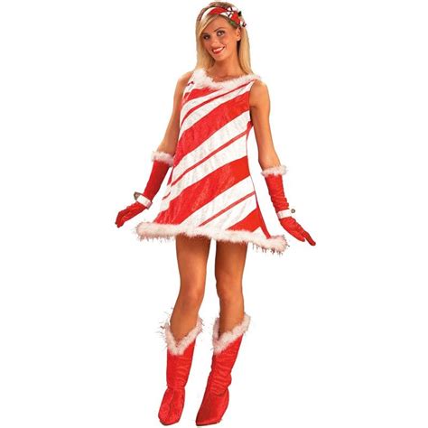 inkspired musings wearing a little red holiday cheer candy cane costume costumes for women