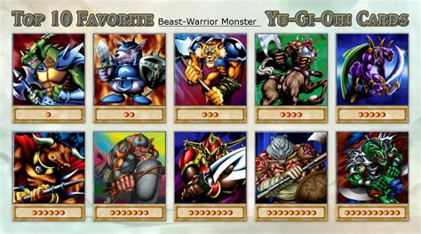 Top Ten Yugioh Beast Warrior Monsters By Whosaskin On Deviantart