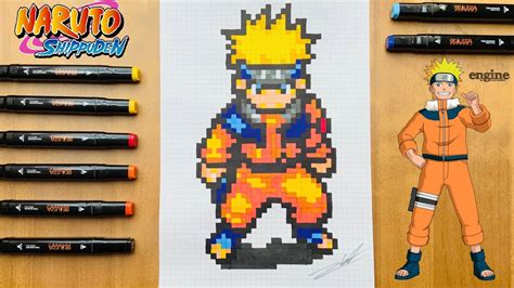 Tuto Dessin Pixel Art Naruto How To Draw Naruto Pixel Art 2
