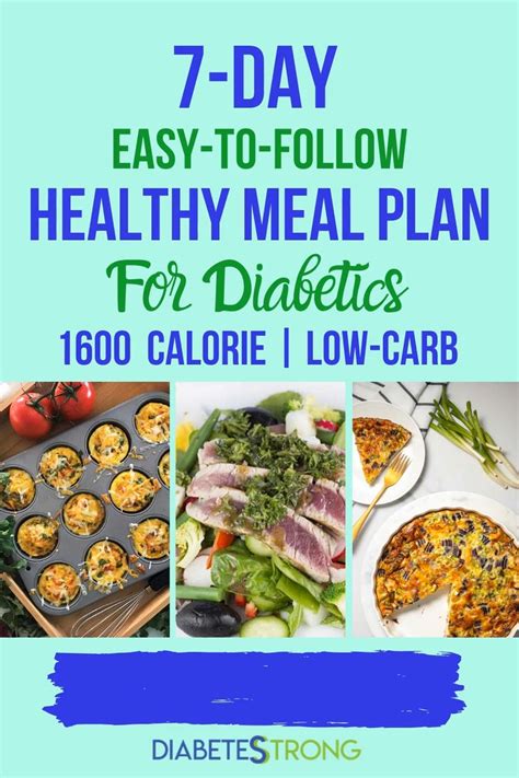 7 Day Diabetes Meal Plan With Printable Grocery List Video Video