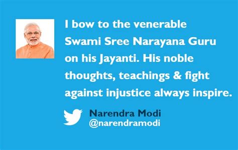 Pm Pays Tribute To Swami Sree Narayana Guru On His Jayanti