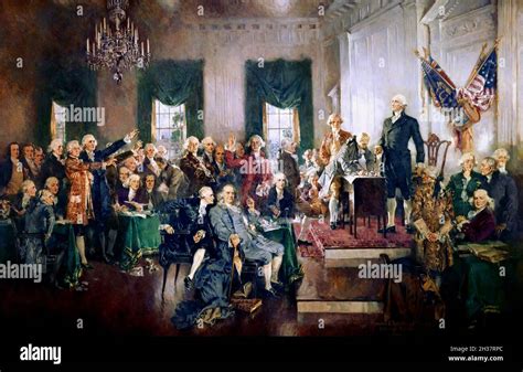 Signing Of The Us Constitution 1787 Hi Res Stock Photography And Images