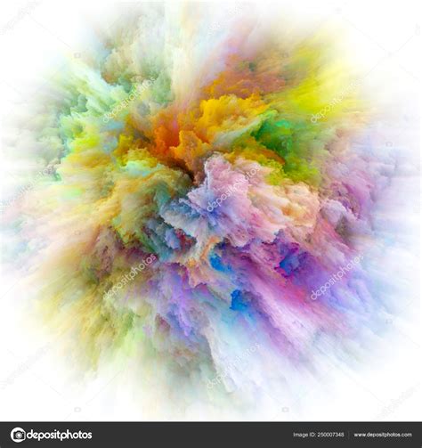 Depth Of Color Splash Explosion — Stock Photo © Agsandrew 250007348