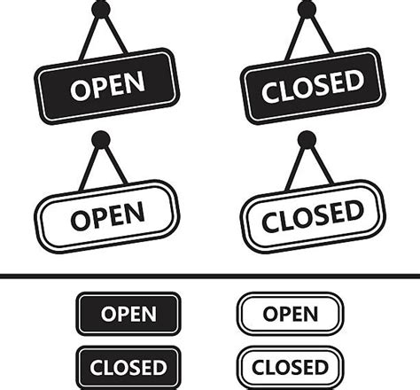 Royalty Free Closed Sign Clip Art Vector Images And Illustrations Istock