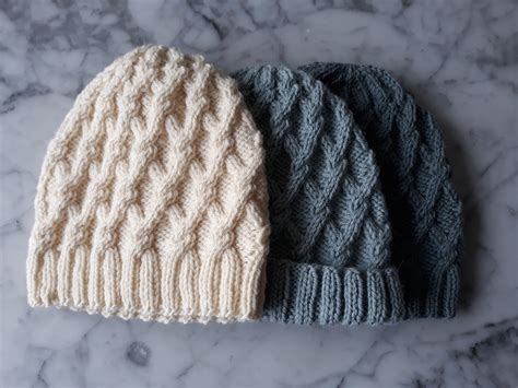 Knitting Pattern Salthill Beanie Aran Hat Pattern Cable Etsy UK