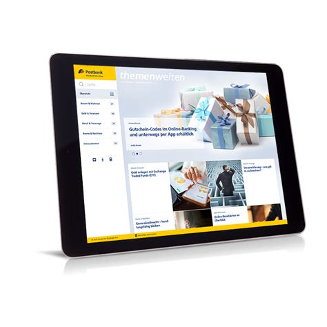 Detailsschließen32 mal geklickt diese woche. Postbank themenwelten | Gutscheine, Post bank, App