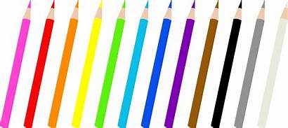 Crayon Clipart Pencil Pencils Clip Colored Chart