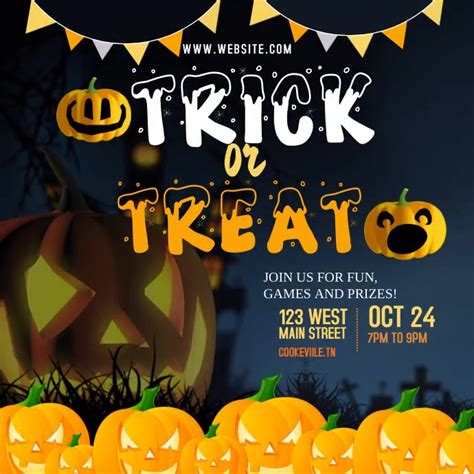 Copy Of Trick Or Treat Template Postermywall