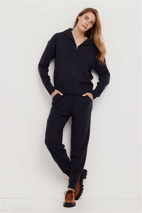 A Half Zip Set Naked Cashmere Poppey Sweater And Prudence Pant The